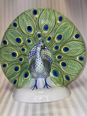 HEREND Large Peacock ~  Limited Edition ~ Reserve Collection  New!   Orig $3265