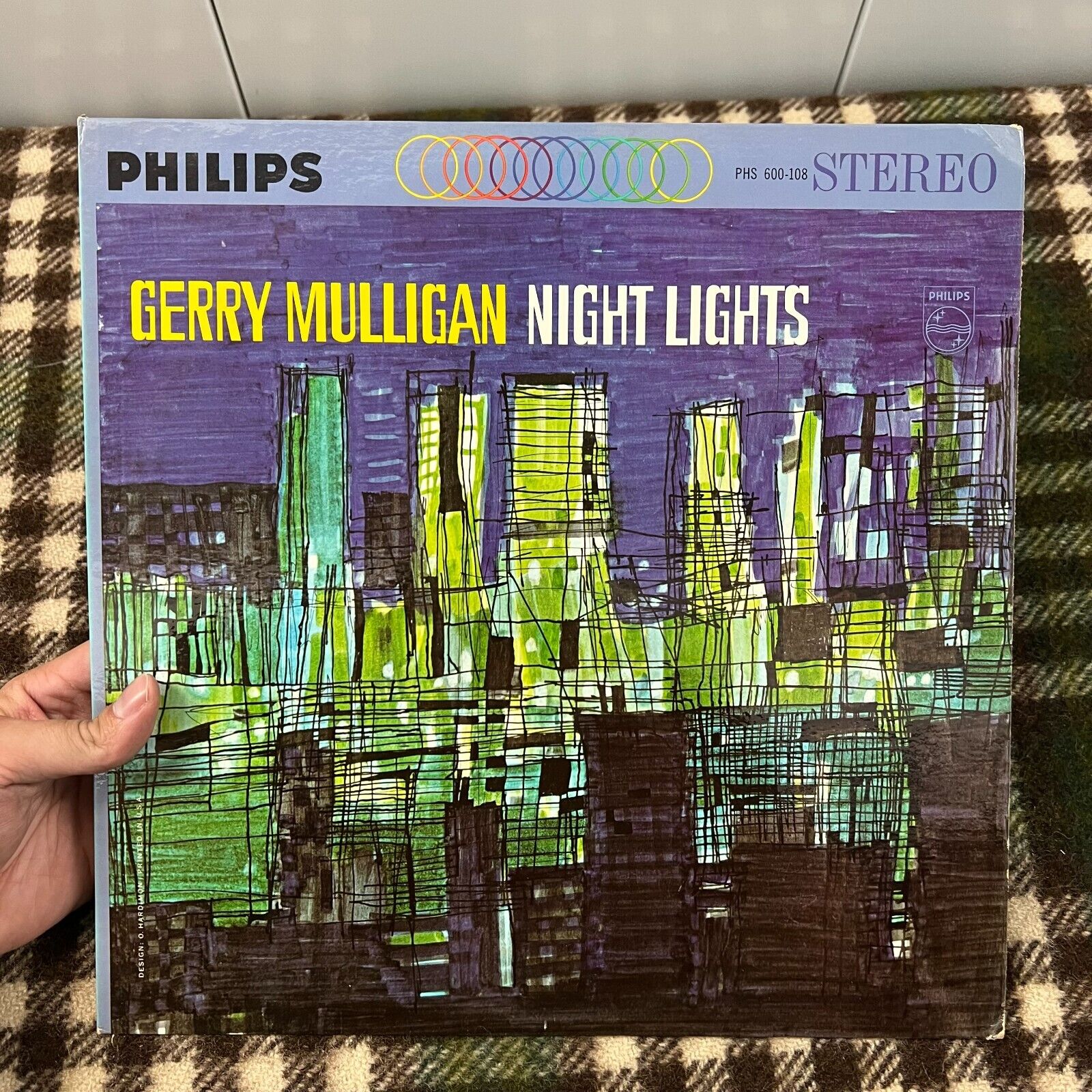 Gerry Mulligan Night Lights Phillips PHS 600-108 Stereo Original Vinyl Album LP