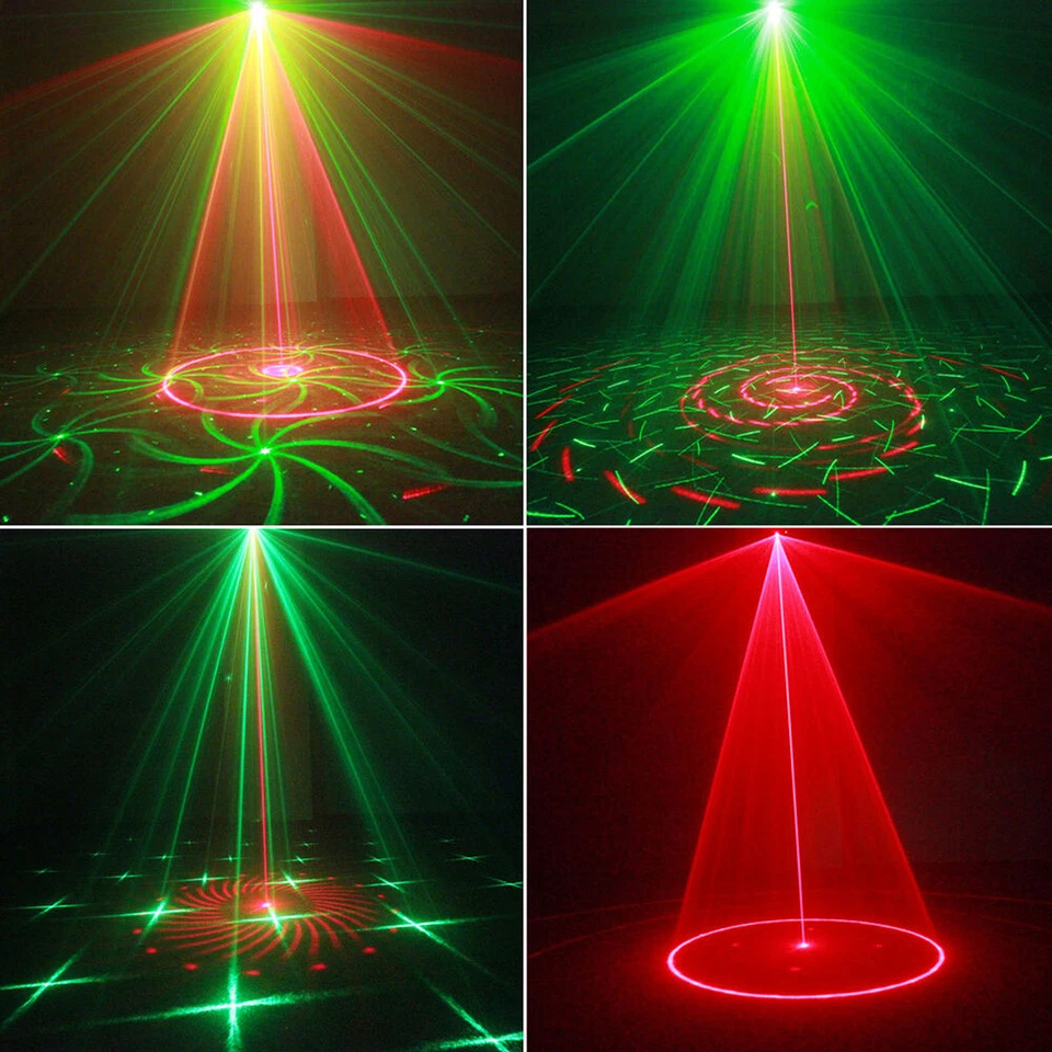 Mini R&G DJ Disco Laser Lights Projector LED Stage Lighting Xmas Show Party UK - Image 2 of 4