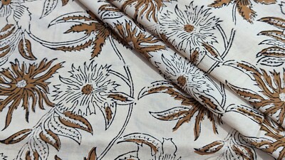 100 % Baumwolle indische Batik Ikat Handblock bedruckt Kleid Material Handwerk Stoff