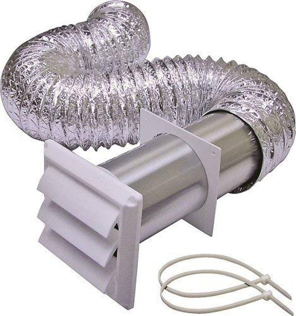 Dryer vent kit with hinged Louvered Doors eBay