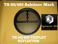 TS 80/480 TRIPLET Bahtinov Focus Mask - Black