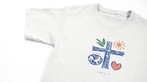 John 3:16 Bible Graphic T-Shirt – Christian Faith Unisex Tee – Religious Gift - Video 1 of 1