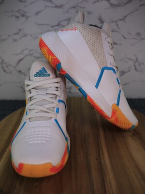 Adidas Court Vision 2.0 Rainbow Sole White Basketball  FZ1375 Youth US Size 5.5!