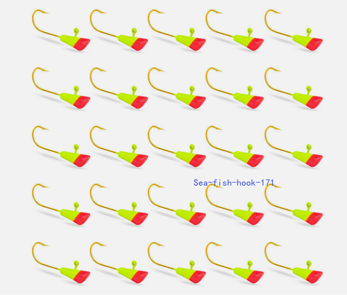 50pcs Shad Dart Jig Heads Fishing Hooks Crappie Panfish Bass Lures 1/32 1/16 oz - Afbeelding 27 van 30