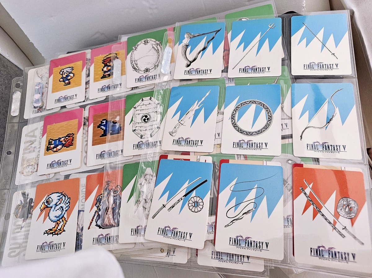 RARE 1992 Final Fantasy 5 V 100+ Card Collection Squaresoft Square