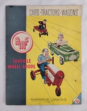 Rare Vtg AMF Juvenile Wheel Goods Pedal Car Tractor Catalog c1955