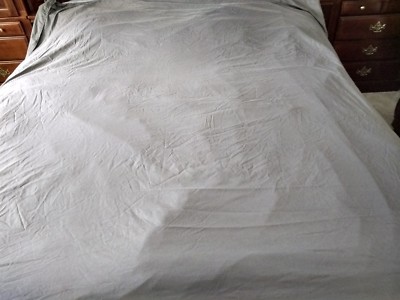 I ENJOY HOME Queen Size Flat Solid Gray Microfiber Sheet