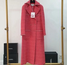 Nwt Chanel 2021 Pink Tweed Coat Sz.38