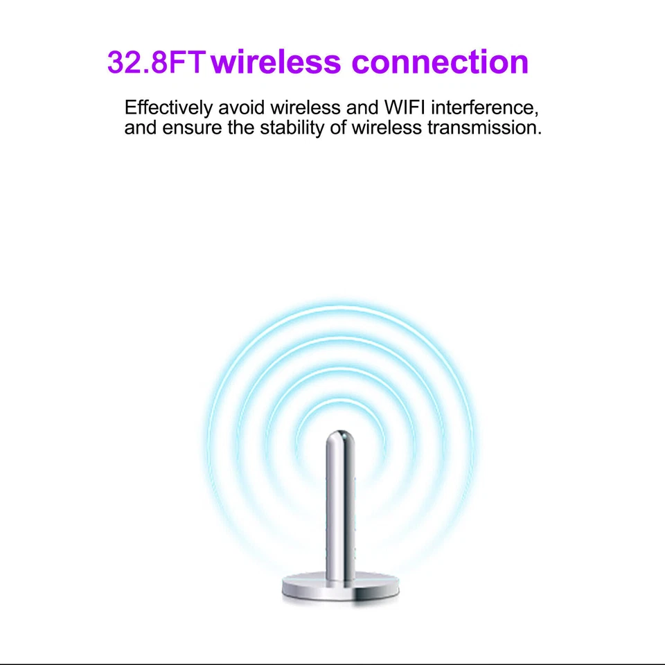 2.4GHz USB Wireless Slim RGB Optical Mouse Mice for Apple Mac Macbook Pro Air PC - Image 2 of 4