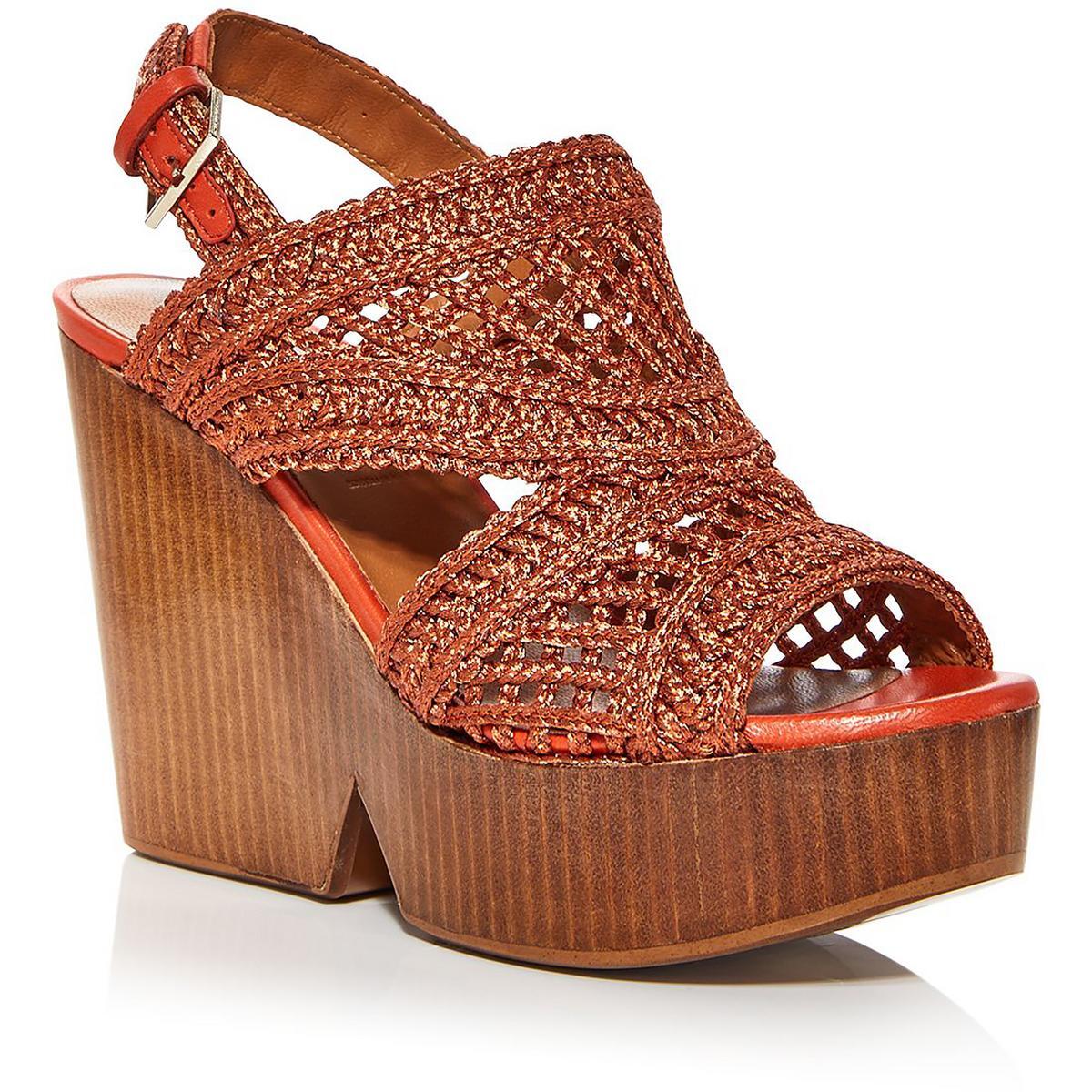 Женские босоножки на платформе Clergerie Paris Didy оранжевого цвета, средний размер 36 (B,M), BHFO 9908