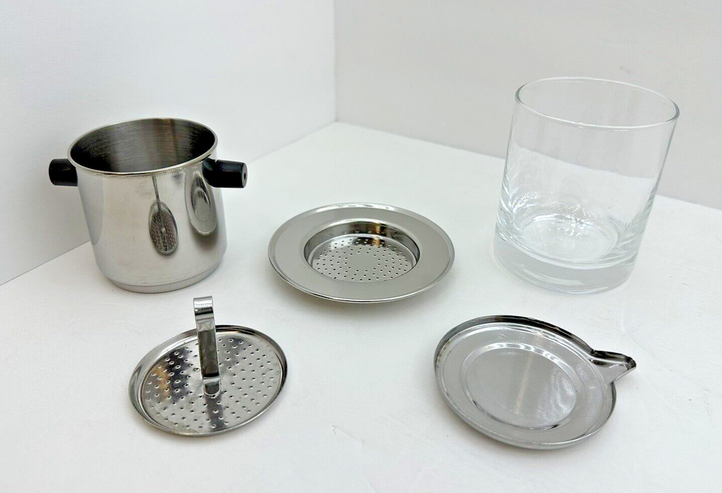 Vietnamese Coffee Maker Filter Phin with Glass Portable Cup IDEAL GIFT SET 2024