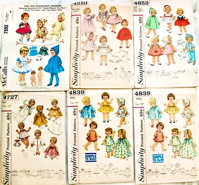 RARE! Vintage DOLL & DOLL CLOTHES Sewing Pattern UC/FF ~ YOU PICK!