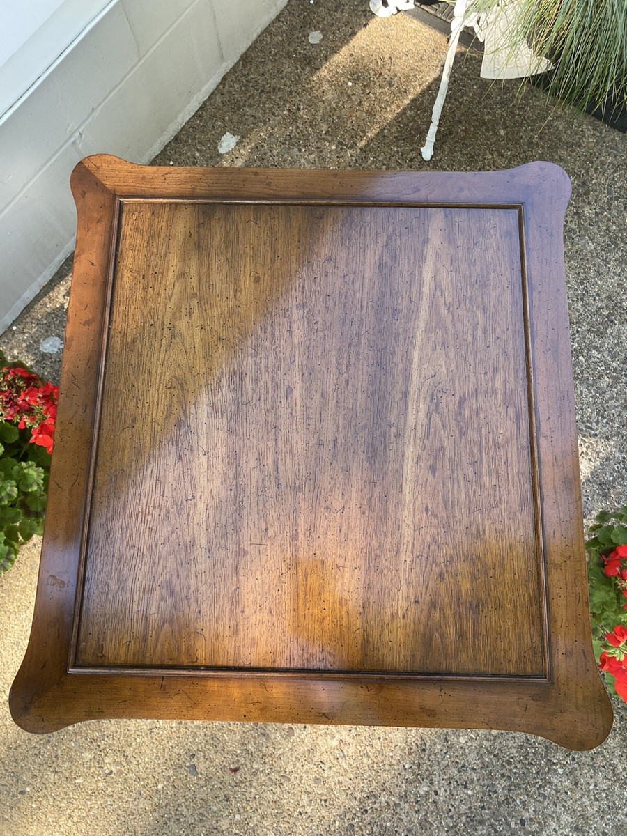 Vintage Hekman Large Single Drawer End Side Table Nightstand Very