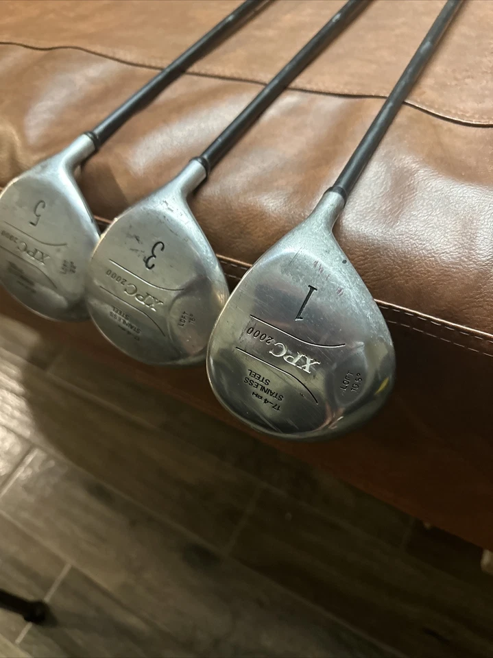 Set of 3 XPC 2000 Graphite RH Driver Golf Clubs 17-4 PH Stainless Steel 1  3 5 - Image 3 of 4