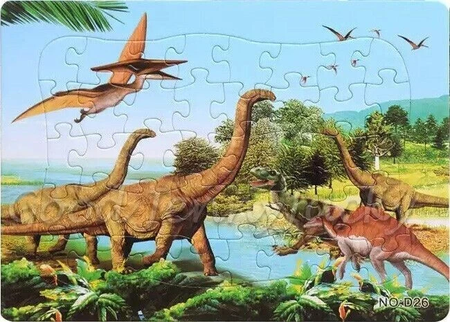 Dinosaur Animals 40 Pcs Jigsaw Puzzle Best Gifts Toys for Kids Tyrannosaurus #5