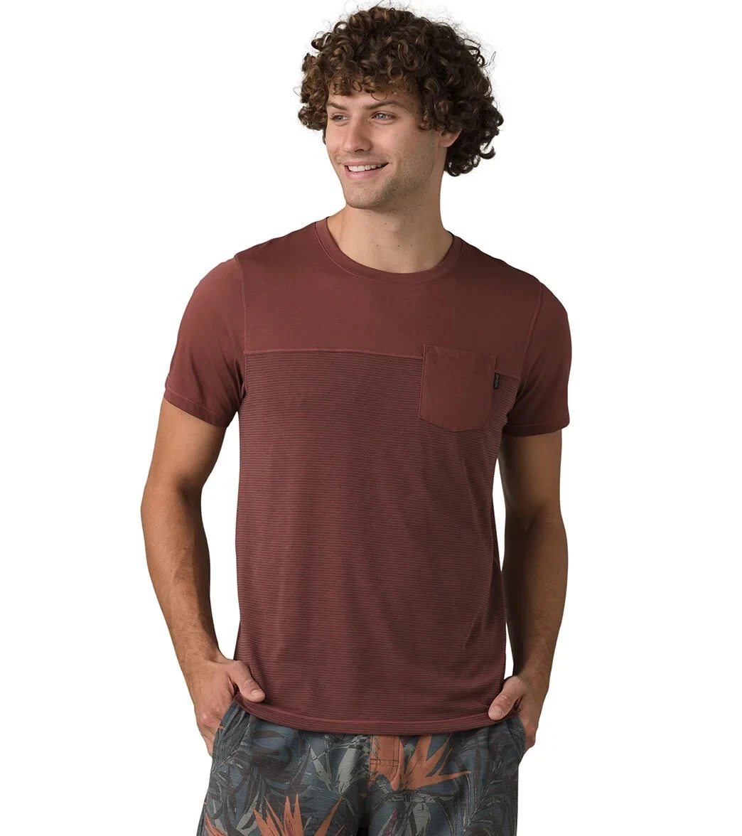 prana milo short sleeve performance breathe workout shirt