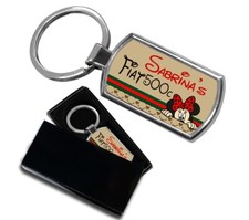 Personalised FIAT 500c car keying Any name Minnie Mickey Mouse Design - gift