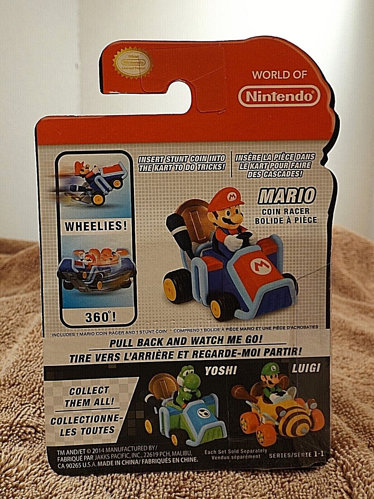 Nintendo Super Mario 3.5 Coin Racers includes Signature Die Cast Coin to  perform Kart Wheelies and 360's 