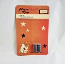 Vintage NOS MAGNET KING Magnet Buttons 1970s Craft Magnetic Buttons 334-10