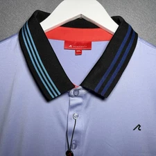 Redvanly Men’s XXL Harley Golf Polo Shirt Baby Lavender Performance Luxury 2XL