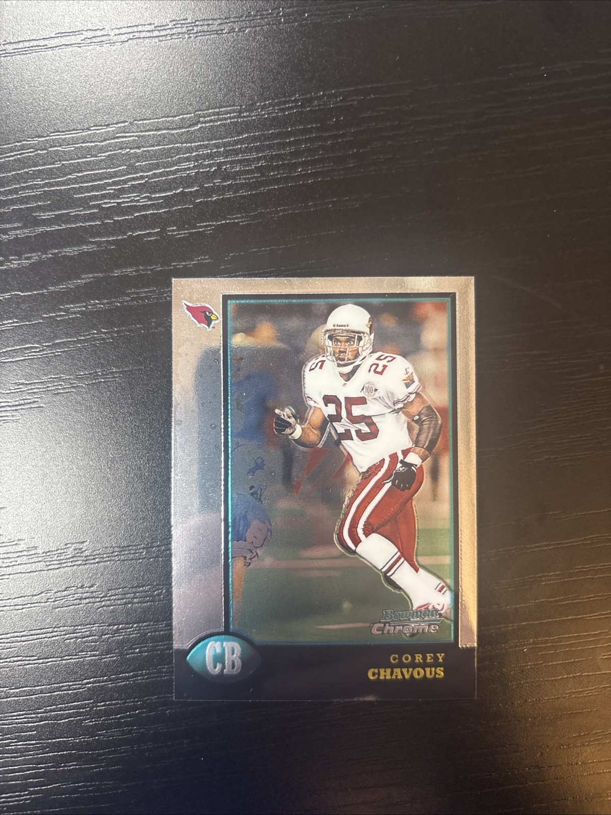 1998 BOWMAN CHROME ROOKIE CARD ARIZONA CARDINALS COREY CHAVOUS #188