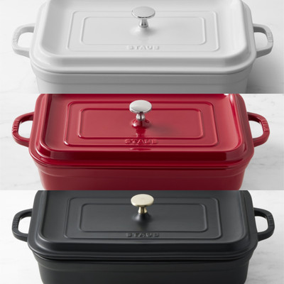Staub Stoneware Rectangular Covered Baker, 4.8-Qt. - FULL COLOR