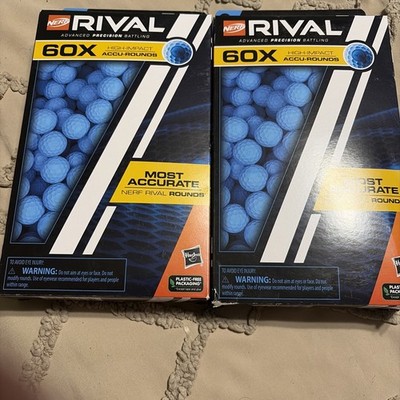 Lot of 2 Nerf Rival Advanced Precision Battling 60x High Impact Accu-Rounds 120
