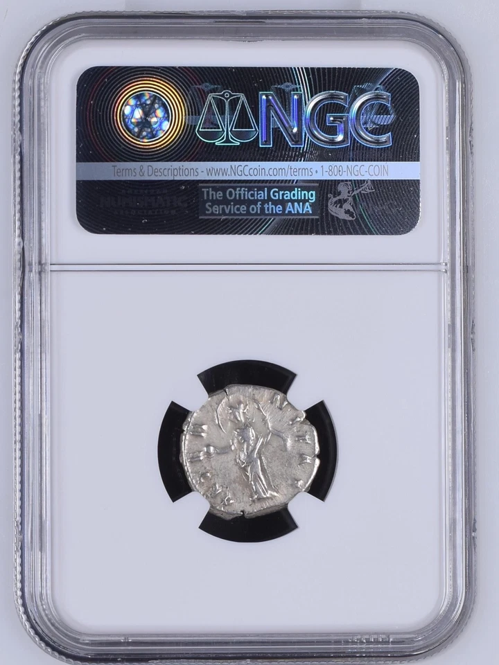 NGC XF Roman AR Denarius Faustina I AD 138 - 140/1 NGC Certified Extremely Fine - Image 2 of 2