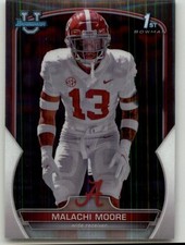 2022 Bowman University Chrome Malachi Moore #74 Alabama Crimson Tide