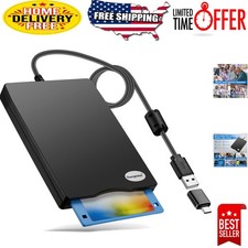 Nostalgic 3.5 inch Floppy Disk Reader for Windows - Portable Memory Access