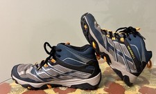 Merrell Moab FST Waterproof Hiking Shoes MK262057 Boy's Size 5M Gray Navy Orange
