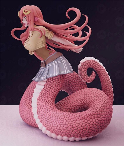 Anime Monster Musume no Iru Nichijou Miia Unpainted 1/10 Figure Statue Model - Picture 3 of 4
