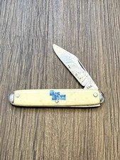 Big Blue Hardware Store Vintage USA Advertising Pocket Knife