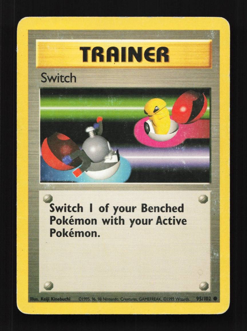 Switch 95/102 HP Base Set English Pokemon Card TCG