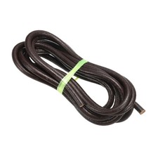 7mm Corde En Cuir Tressée Ronde Pour Création De Bijoux, Brun Foncé(3 Yards)