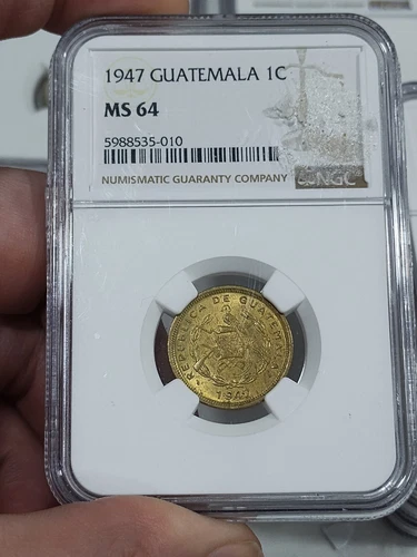 Guatemala 1947 Centavo NGC MS64