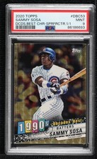 Marketplace image: 2020 Topps Decades Best Chrome Batters Superfractor 1/1 Sammy Sosa PSA 9 00em