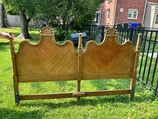 American of Martinsville Tuscan Style King-Sized Mid-Century Modern Headboard