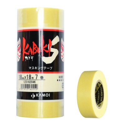 KAMOI Kabuki-S Abdeckband Abklebeband 18mm x 18m 7er Pack