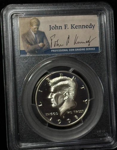 PCGS PR69DCAM - 1998 S Kennedy Silver 50C Proof Half Dollar Coin - 178