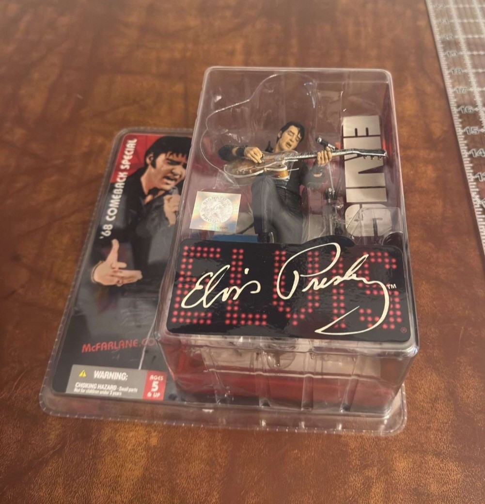 Vintage McFarlane Toys Elvis Presley '68 Comeback Special Figurine