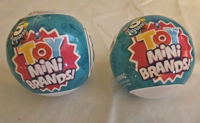LOT OF 2 ZURU TOY MINI BRANDS Balls Series 1 New In Sealed Package 5 Surprise  