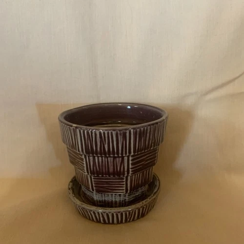 Vintage McCoy Flower Pot Planter 3” Tall