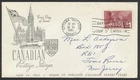 1963 #411 $1 Canadian Exports FDC Middlesex Stamp Circle Cachet Ottawa
