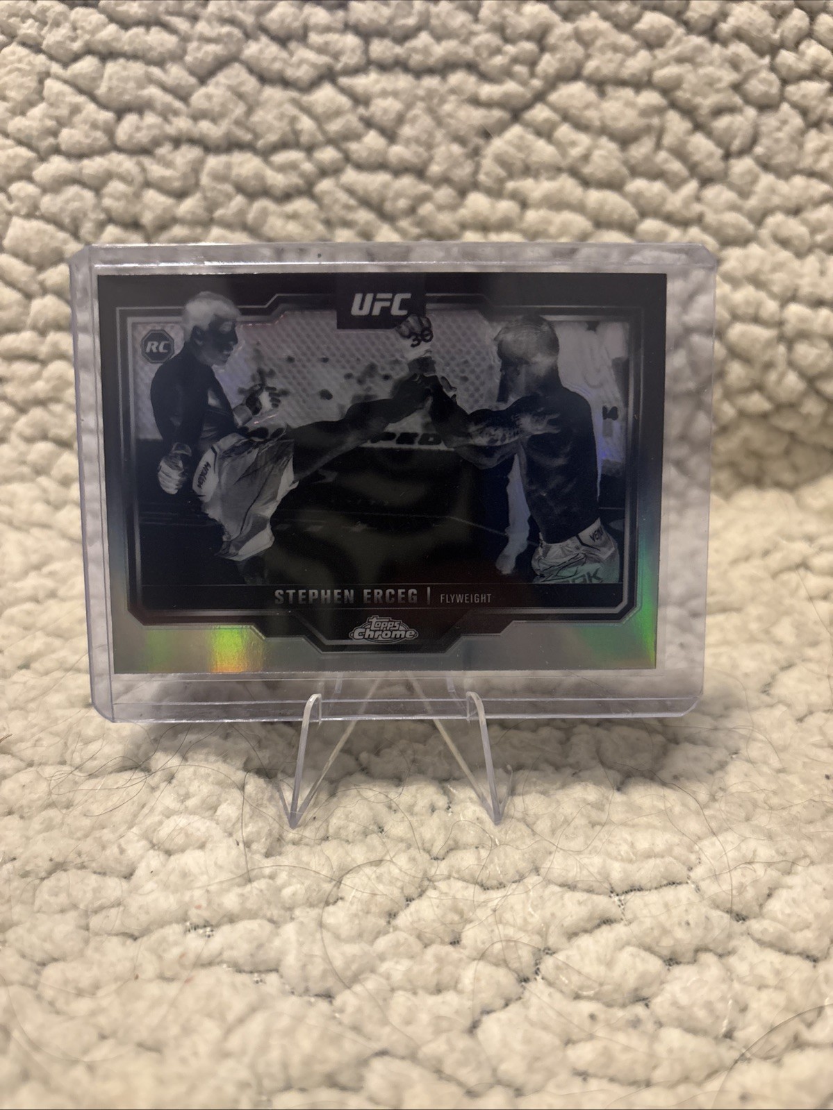2025 Topps Chrome UFC Stephen Erceg #63 Negative Refractor (RC)