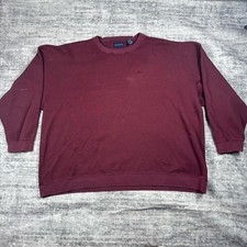 Vtg Gant Classic Jumper Sweater Size 3XL Bergundy Maroon Longsleeve