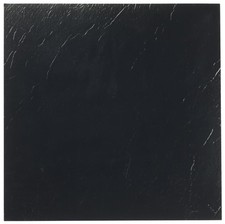 Nexus Self Adhesive 12-Inch Vinyl Floor Tiles, 20 Tiles - 12" x 12", Black Pa...