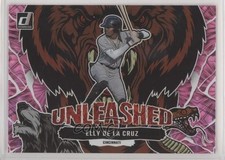 2023 Panini Donruss Unleashed Pink Fireworks Elly De La Cruz #U7 8h7