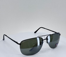 AIR FORCE 8AV508 BLACK Mens Classic Aviator Full Rim Sunglasses Green Lens